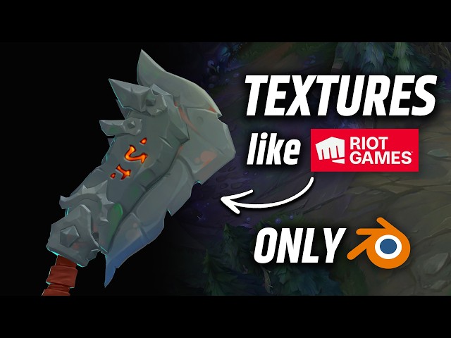 Texturing 3D Models like Riot Games - Blender Tutorial