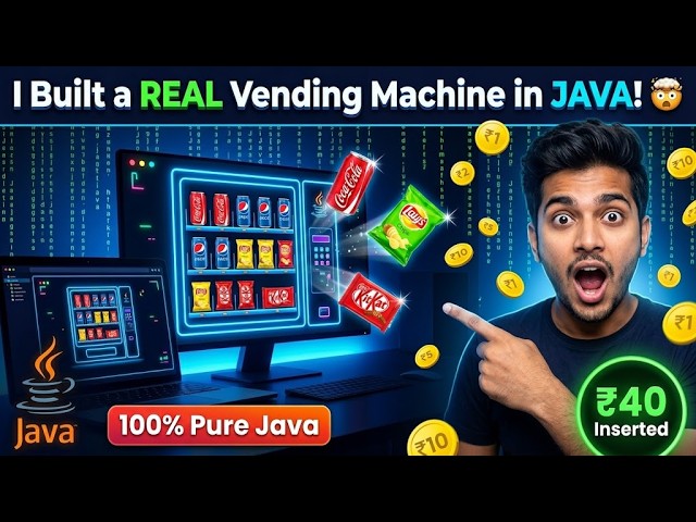 Vending Machine Simulator in Java with Source Code 2026 | OOP + GUI + Database Project