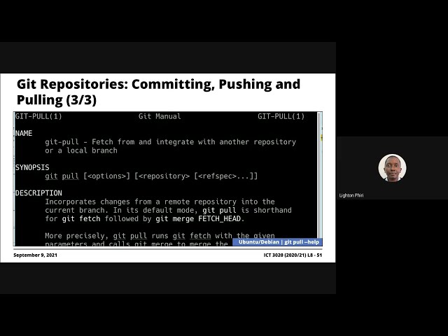 Example Git Workflow: Pushing and Pulling