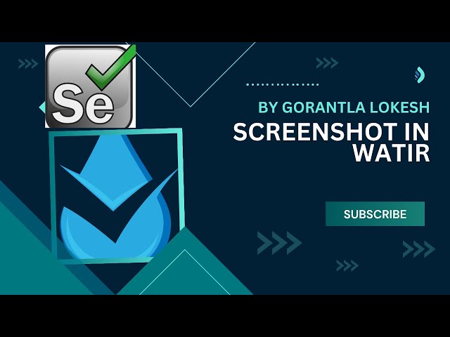 Part 15: Take Screenshot in Watir | #ruby #watir #screenshot