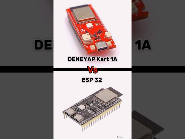 ESP-32 VS Deneyap Kart 1A #esp32 #vs #microprocessor #microcontroller #ece #eee #btech #shorts