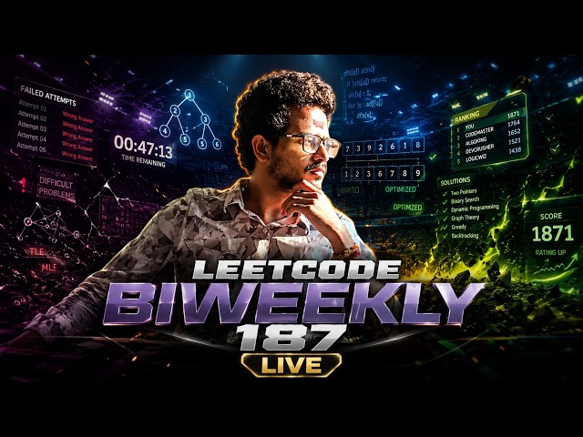 LeetCode Biweekly Contest 187 LIVE | Solve Every Problem Together