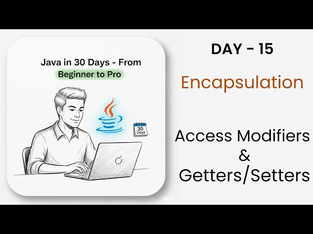 Java Encapsulation Explained | Getters & Setters and Access Modifiers | Java in 30 Days | DAY - 15