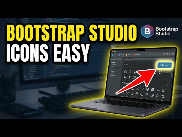 How to transfer icons into Bootstrap Studio - Easy Tutorial