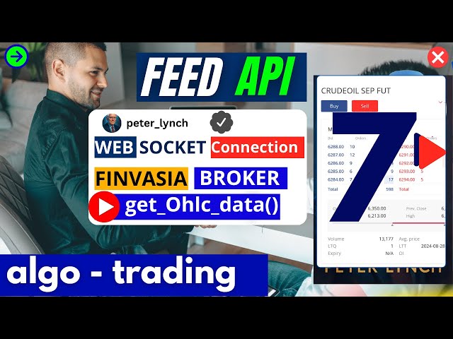 Web socket connection for live stock price | Algo trading using python from Finvasia Trading Broker