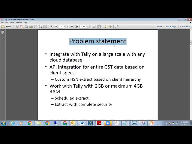 Tally api-json,xml and odbc