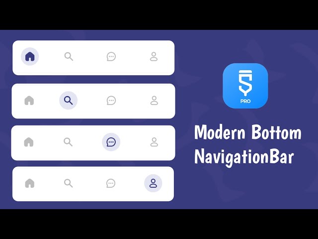 Modern Bottom Navigation Bar Design in Sketchware Pro
