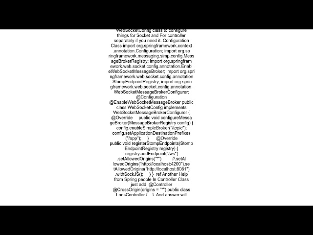 CORS problems with Springboot and Angular Websocket