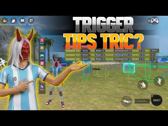 🧐 how to use custom trigger in Craftland | crofeland map me custom trigger kaise banaye 🤔 #freefire 