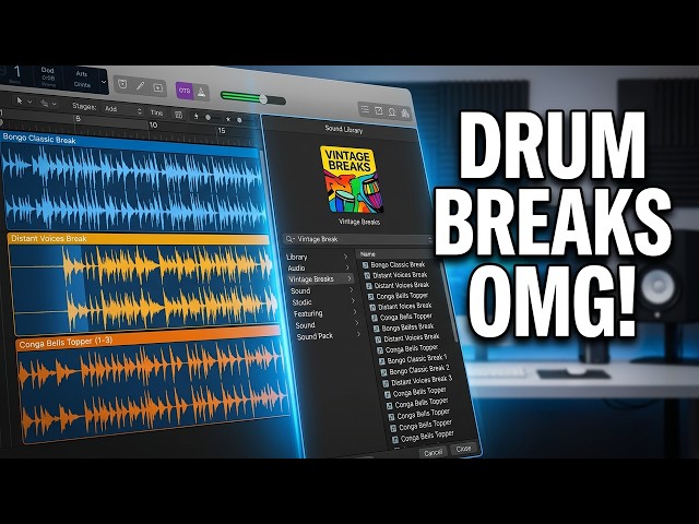 LOGIC PRO 12.2 UPDATE - NEW SOUND PACK "VINTAGE BREAKS" | BEAT MAKING BASICS
