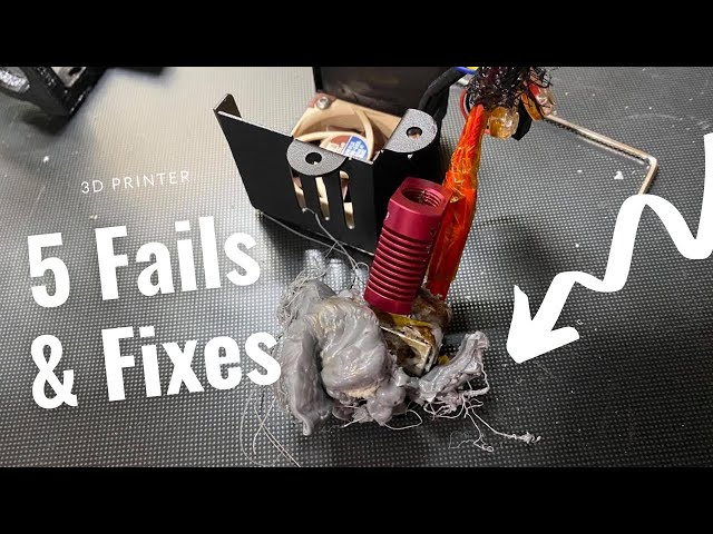 5 Common 3D Printer Fails and Fixes