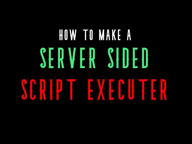 HOW TO MAKE YOUR OWN SCRIPT EXECUTOR [ROBLOX STUDIO]