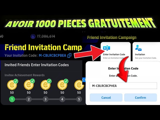 How to enter the invitation code to get 1000 efootball2026 Mobile coins for free🔥✅