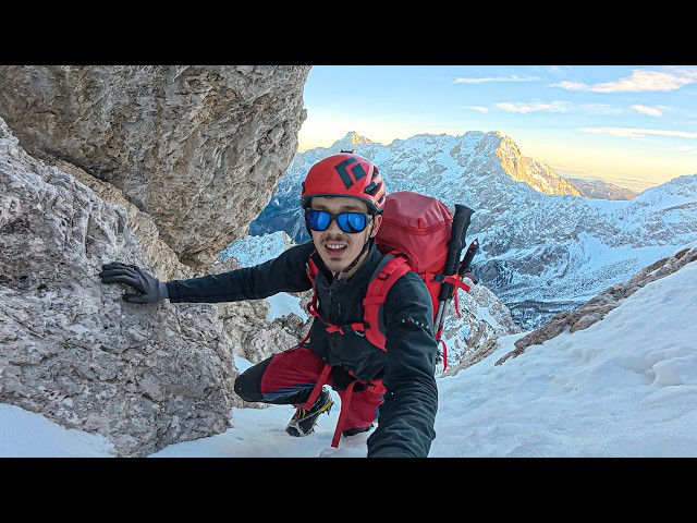2 Days Solo Climbing & Sleeping in Snow