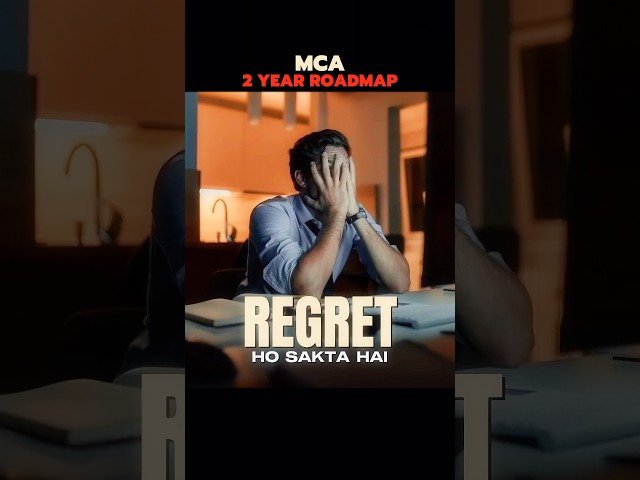 MCA 2-Year Roadmap — Semester-Wise Plan for Placements 🚀  #MCA #MCARoadmap #MCAStudents