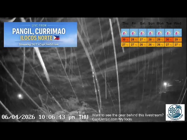 🌅 Live Beach Cam from Pangil, Currimao, Ilocos Norte, Philippines