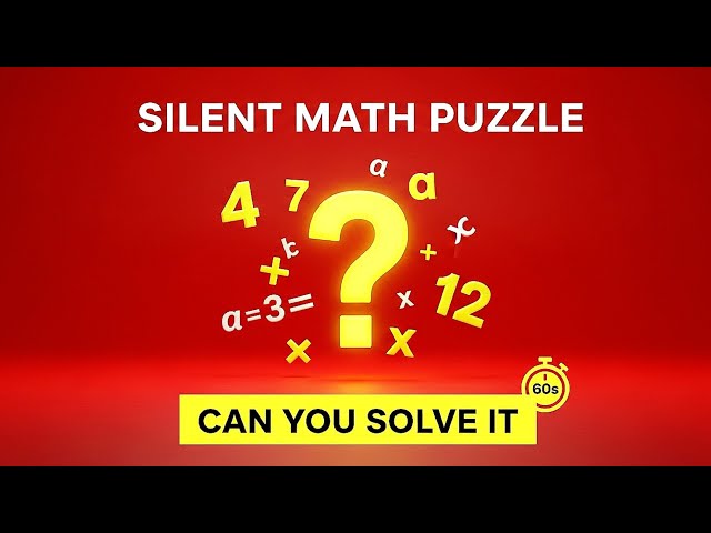 Silent Math Puzzles Livestream for Adults! #silentlivestream #mathpuzzles