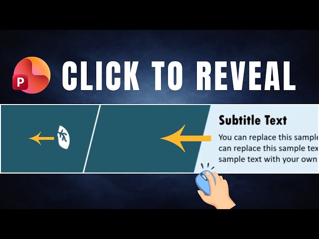 PowerPoint Animation Tutorial: Reveal Text & Icons on Click