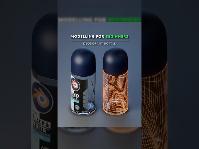 Hard Surface Modelling for Beginners | Model Deodorant Bottle in Blender