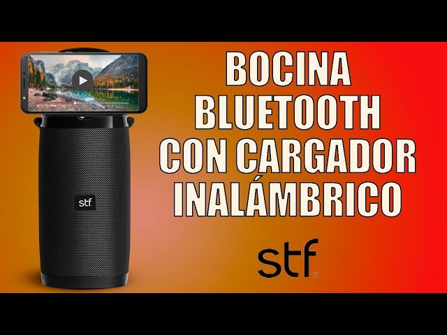 STF | Increíble Bocina Bluetooth Portátil con Cargador Inalámbrico!!