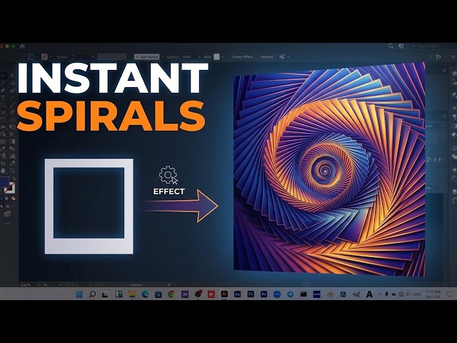 Stop Drawing Spirals Manually! This Adobe Illustrator Trick Saves Hours