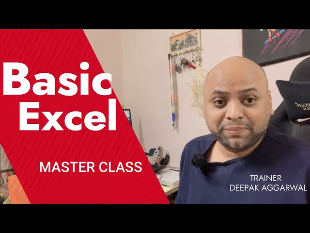 Basics Of MS Excel - Master Class - Be Ready