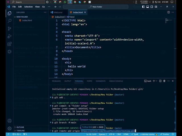 How to Create github repository