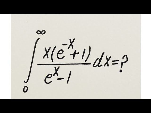 A Nice Tricky Integral From United States 🇺🇸 || MIT Integration Bee 