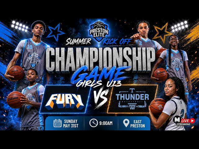 U13 girls Fury vs Thunder - Preston Elite Summer Kickoff Sunday May 31st East Preston