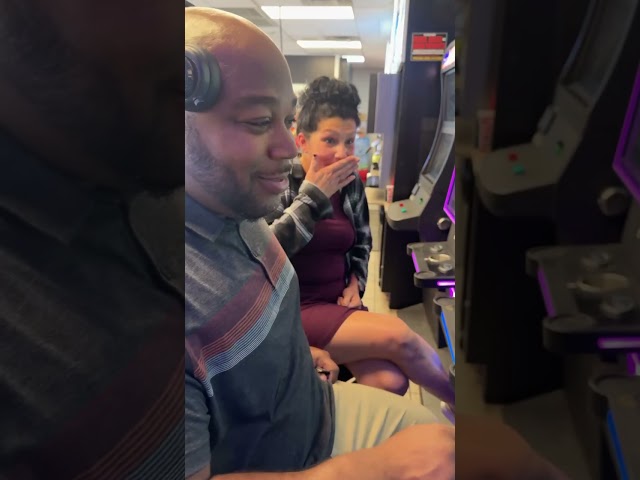 Larry’s Brother Purnell playing on the DING DING machines when Larry calls!