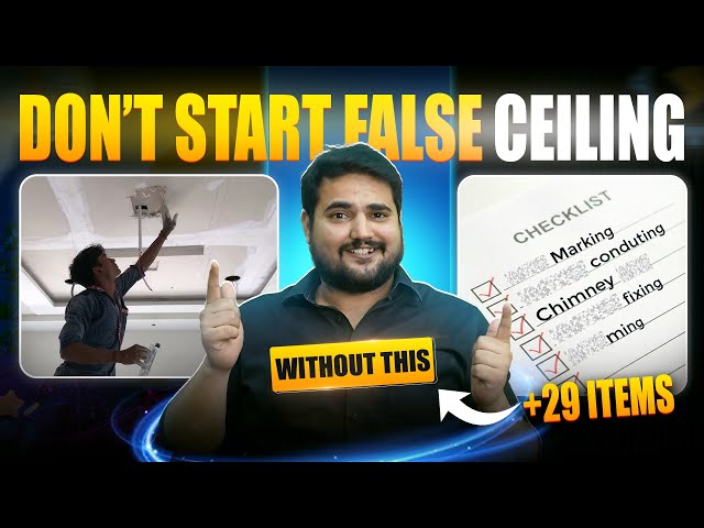 The Ultimate False Ceiling Checklist | (Don’t Miss These Items) | Interior Coach🫣🤚