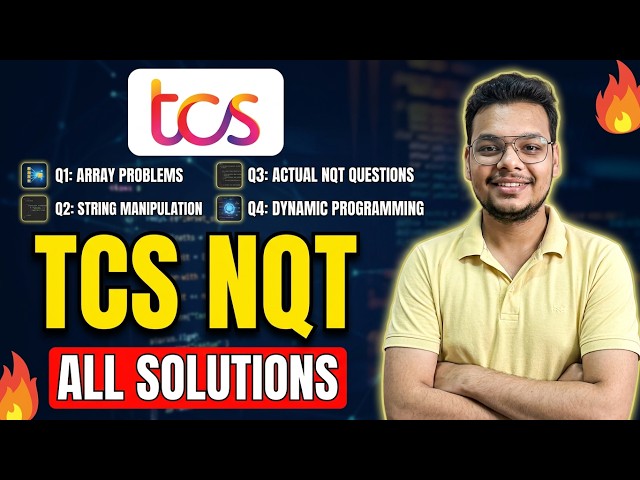 Actual TCS NQT Coding Solutions Asked this Month | TCS Coding Solutions Compilation (One Shot)