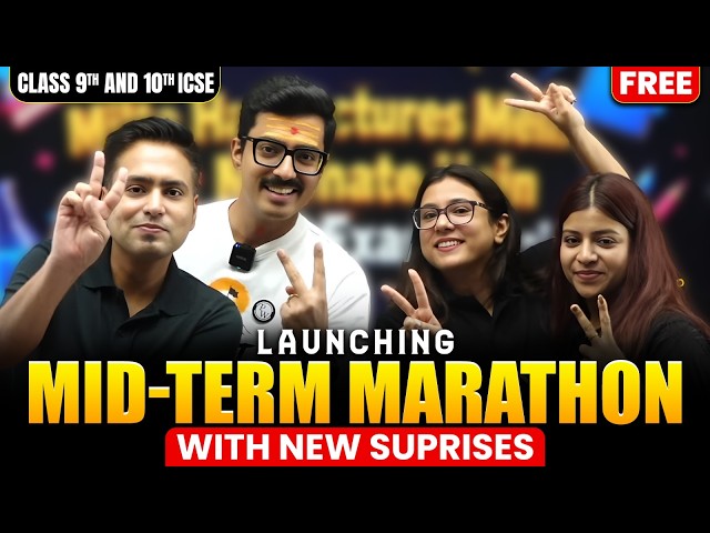 🚨 ICSE Mid-Term Marathon 2026 | Class 9 & 10 | Launching LIVE | 25th Aug, 6 PM 🔥