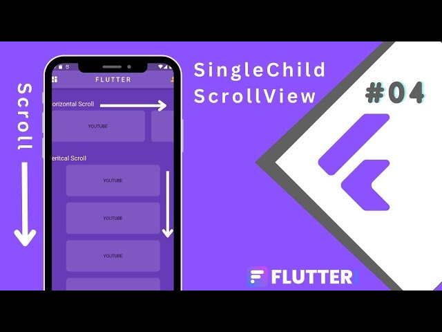 SingleChildScrollView in flutter 📜  | make Scrollable row or Colomn  | Flutter #04