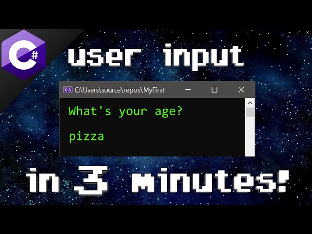 C# user input ⌨️