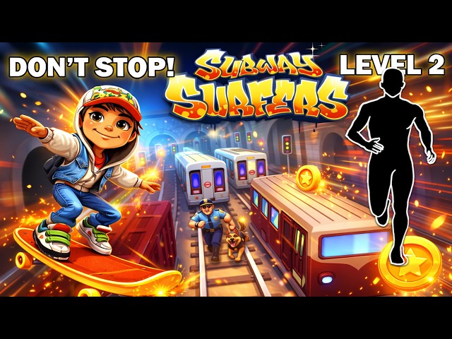 SUBWAY SURFERS RUN LEVEL 2| HIGH QUALITY Immersive Interactive Warm Up | interactive warm-up studio