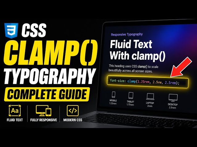 How to verify responsive typography using CSS clamp - Complete Guide