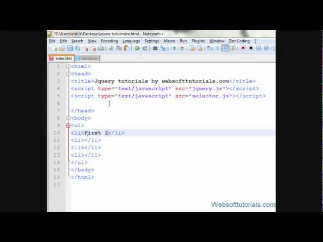 jquery tutorials for beginners - 10 - jquery even  / odd selectors