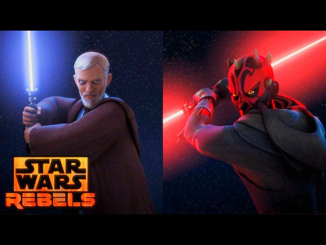 Maul vs Obi-Wan Kenobi [4K HDR] - Star Wars: Rebels