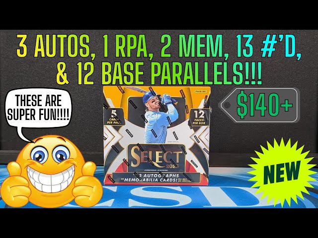 2025 Panini Select Baseball Hobby Box. These were a nice surpirse!