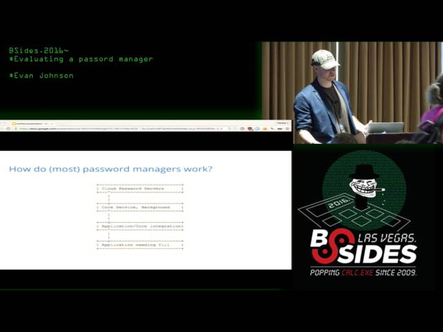 Evaluating a password manager - Evan Johnson