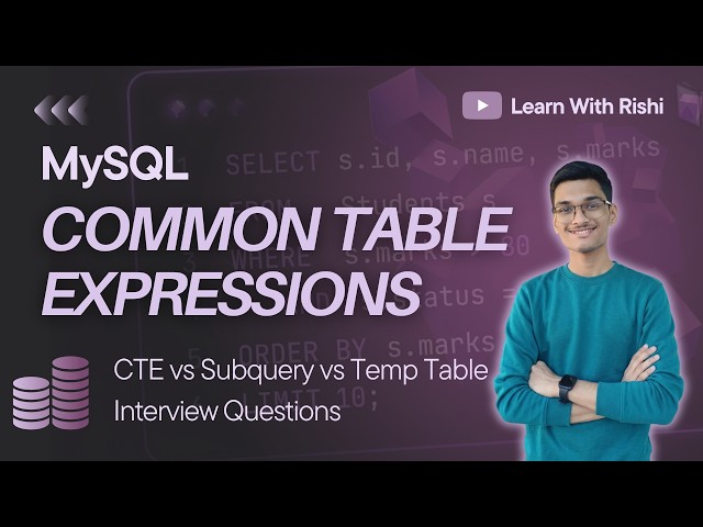 21. SQL CTE (WITH Clause) Explained | Common Table Expressions Made Easy