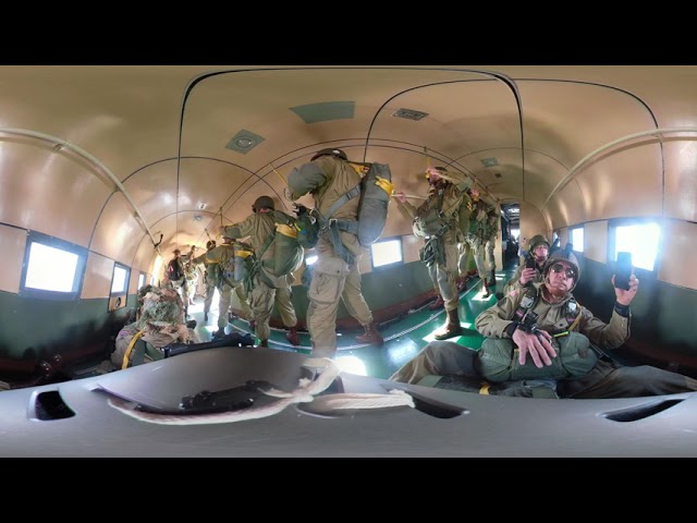 Jumping a C47 Inside view 360