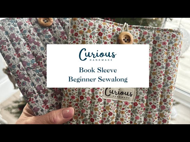 Book sleeve beginner sewalong