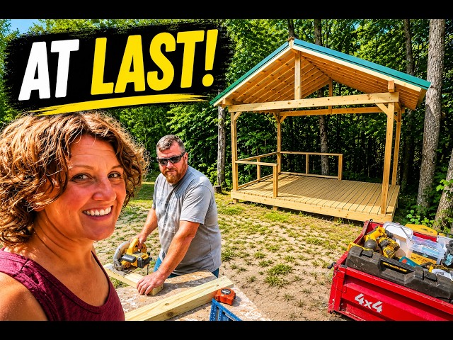 Hard Work Is Finally Paying Off! - Building An Off Grid Outdoor Kitchen