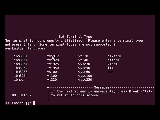 AIX OS installation