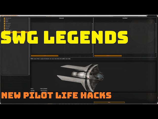SWG Legends JTL: New Pilot Tips