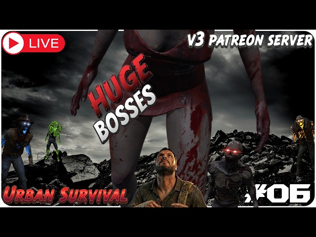 SUPER infested wasteland with Kaiju bosses…this is INSANE! 7 Days to die V3.0 Patreon Server