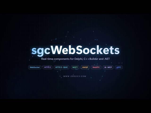 Real-time in Delphi: WebSocket, HTTP/3, MQTT, WebRTC and AI in one library