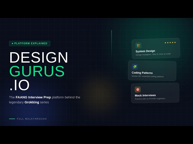 Inside DesignGurus.io: Courses, Roadmaps & Interview Prep (System Design and Coding Interviews)